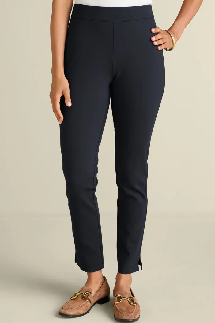 Soft Surroundings Pants|Soft Essential Ponte Slim Leg Pants