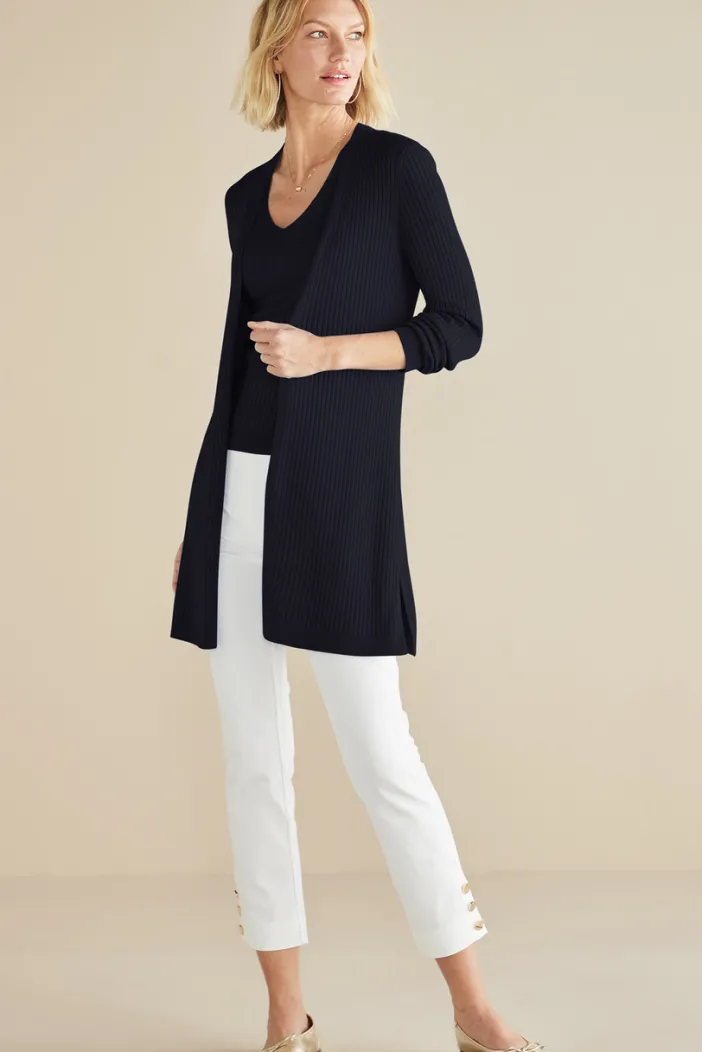 Soft Surroundings Tops|Sweaters & Cardigans|Soft Essential Ribbed Long Cardi