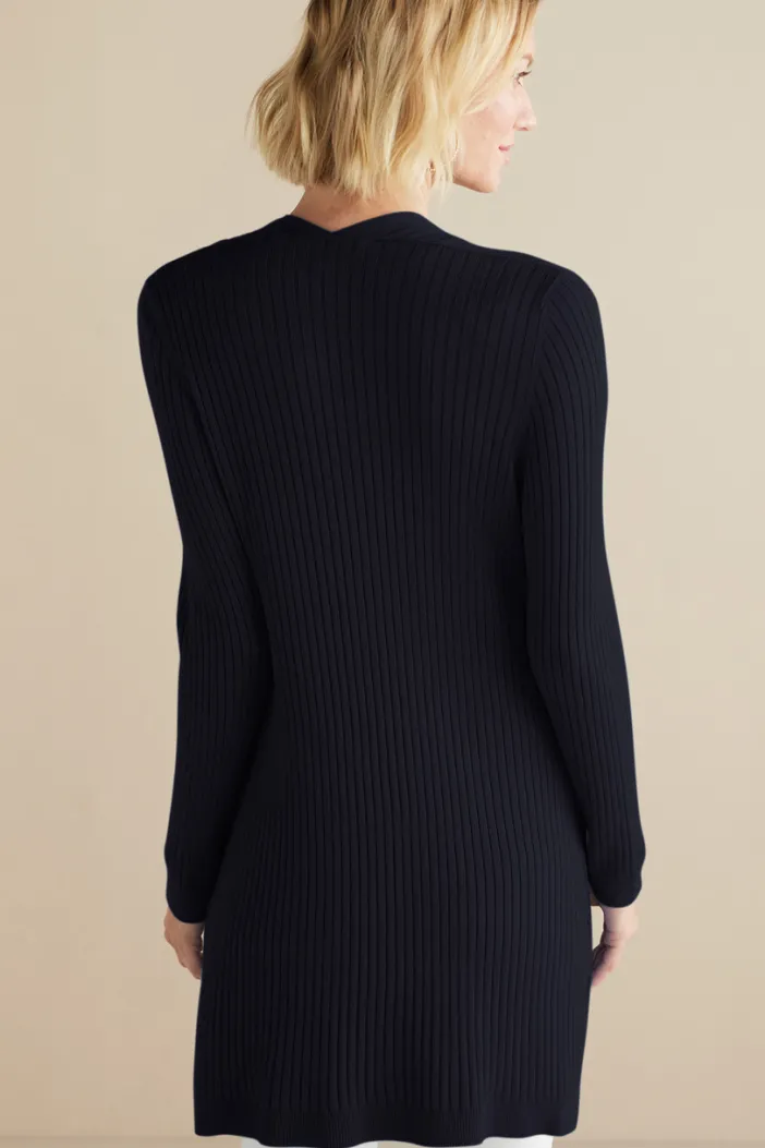 Soft Surroundings Tops|Sweaters & Cardigans|Soft Essential Ribbed Long Cardi