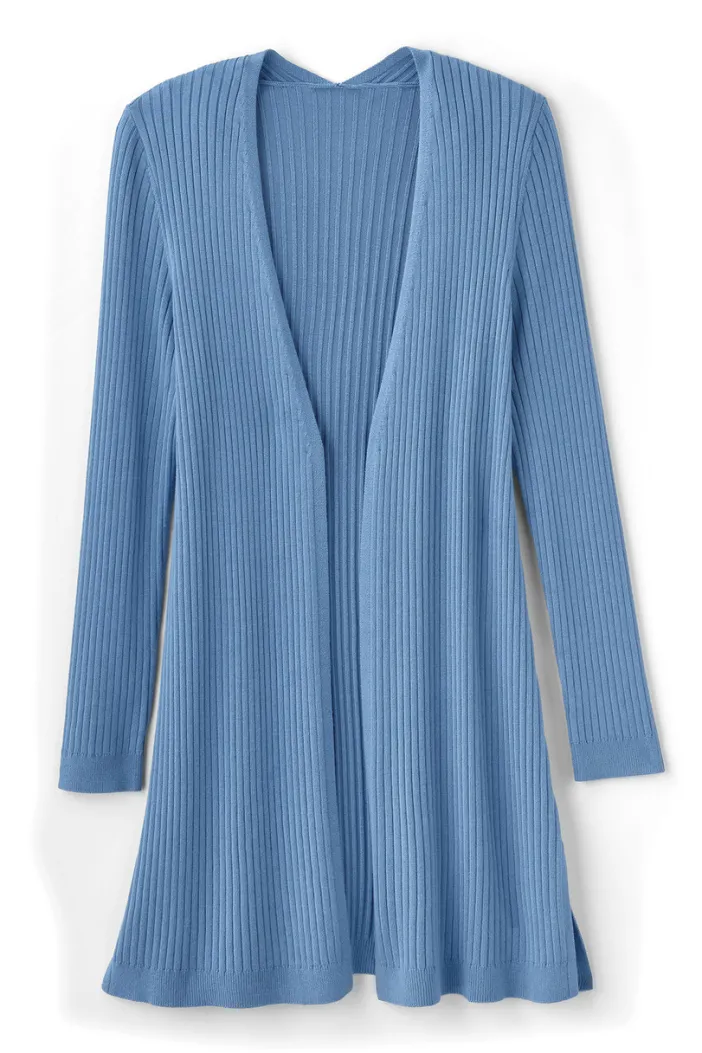 Soft Surroundings Tops|Sweaters & Cardigans|Soft Essential Ribbed Long Cardi