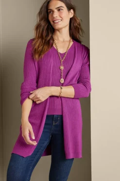 Soft Surroundings Tops|Sweaters & Cardigans|Soft Essential Ribbed Long Cardi