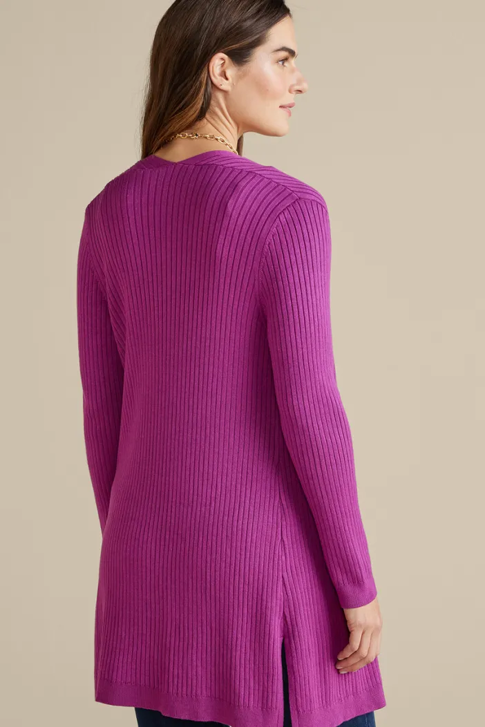 Soft Surroundings Tops|Sweaters & Cardigans|Soft Essential Ribbed Long Cardi