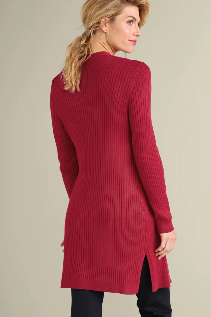 Soft Surroundings Tops|Sweaters & Cardigans|Soft Essential Ribbed Long Cardi