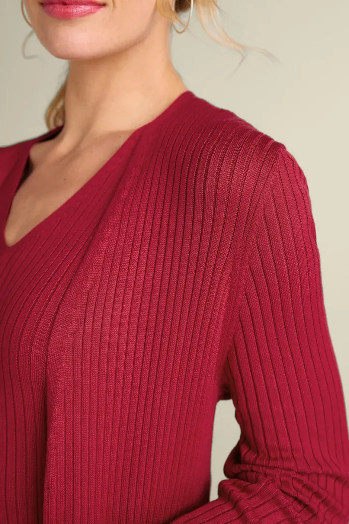Soft Surroundings Tops|Sweaters & Cardigans|Soft Essential Ribbed Long Cardi