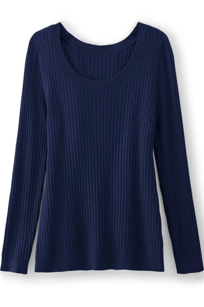 Soft Surroundings Tops|Sweaters & Cardigans|Soft Essential Ribbed Pullover Sweater