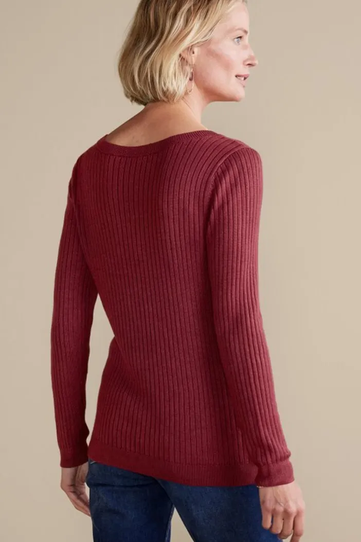Soft Surroundings Tops|Sweaters & Cardigans|Soft Essential Ribbed Pullover Sweater