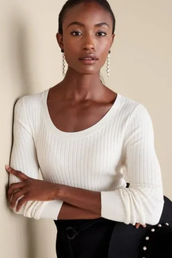 Soft Surroundings Tops|Sweaters & Cardigans|Soft Essential Ribbed Pullover Sweater