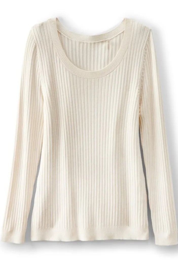 Soft Surroundings Tops|Sweaters & Cardigans|Soft Essential Ribbed Pullover Sweater