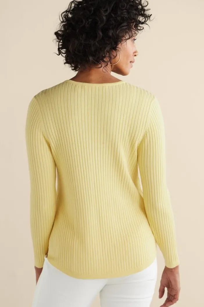Soft Surroundings Tops|Sweaters & Cardigans|Soft Essential Ribbed Valentina Sweater