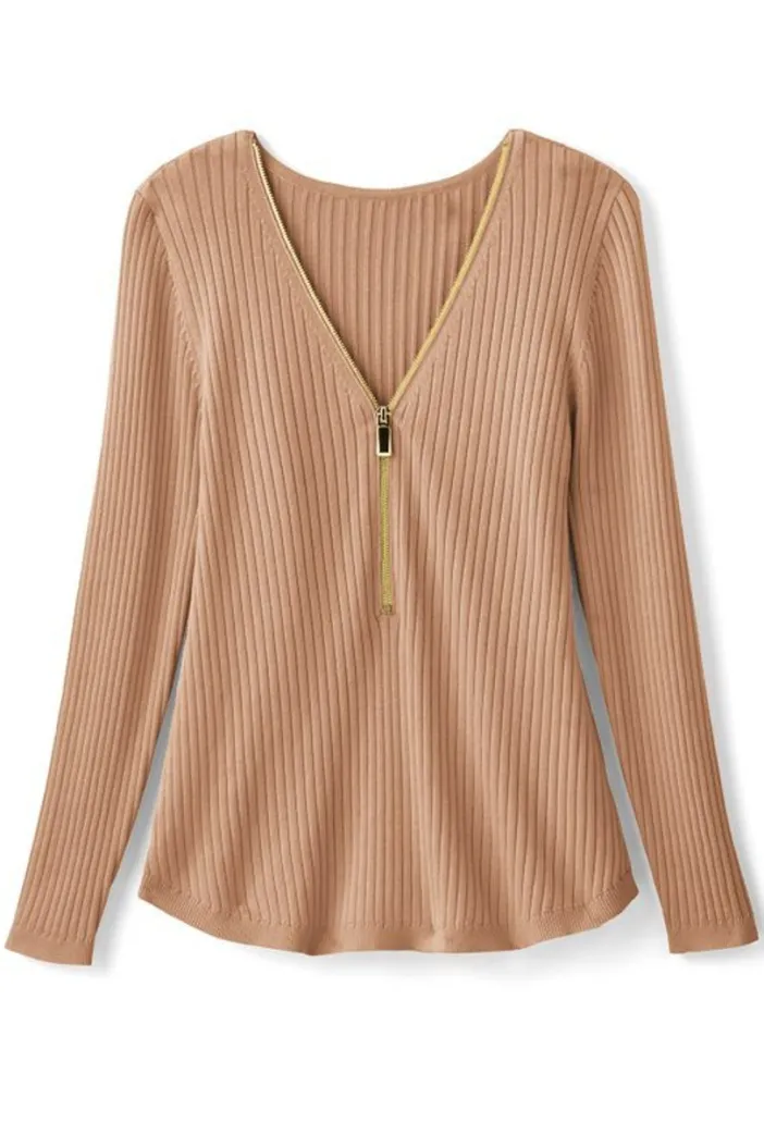 Soft Surroundings Tops|Sweaters & Cardigans|Soft Essential Ribbed Valentina Sweater