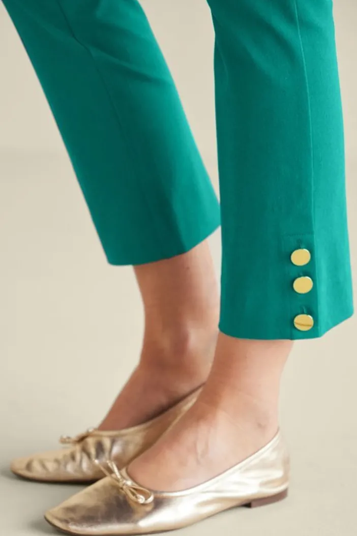 Soft Surroundings Pants|Soft Essential Superla Slim Leg Crop Pants