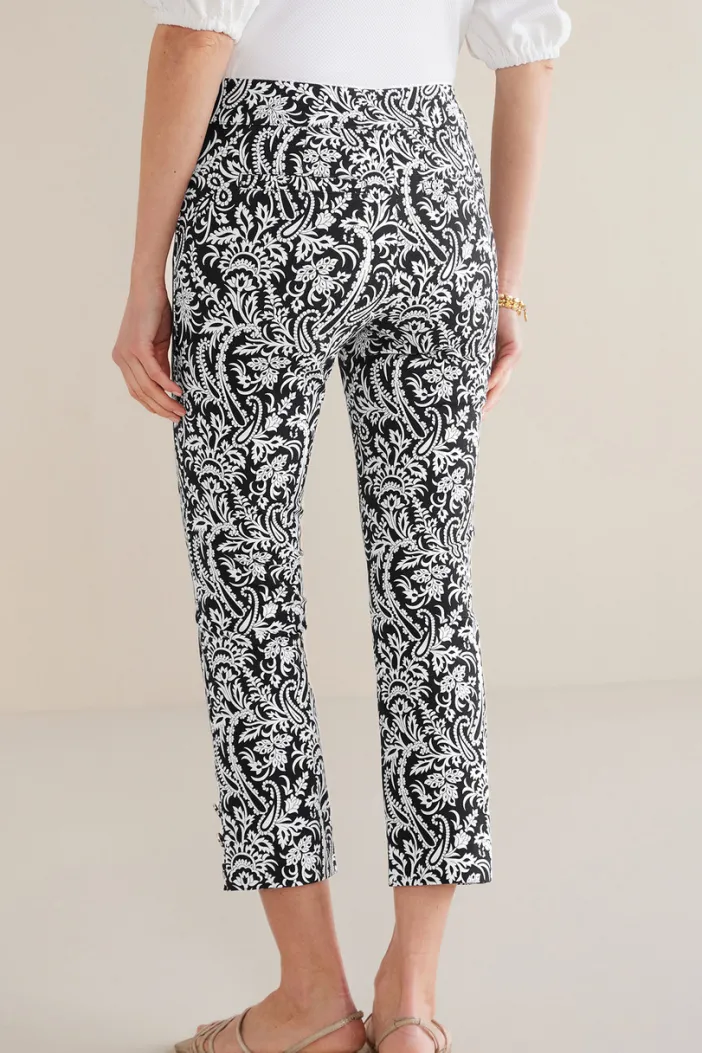 Soft Surroundings Pants|Soft Essential Superla Slim Leg Crop Pants