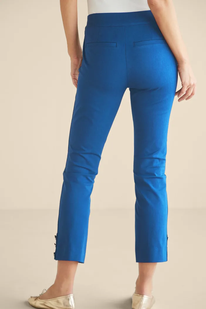 Soft Surroundings Pants|Soft Essential Superla Slim Leg Crop Pants