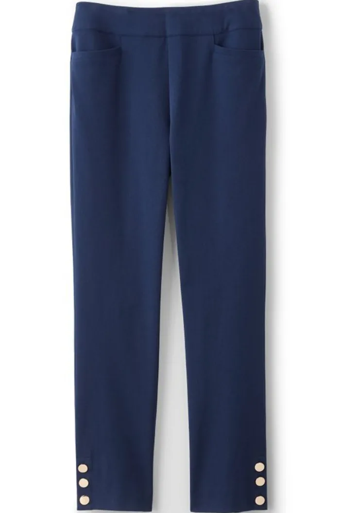 Soft Surroundings Pants|Soft Essential Superla Slim Leg Crop Pants