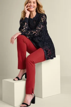Soft Surroundings Pants|Soft Essential Superla Slim Leg Pants