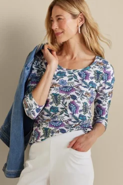 Soft Surroundings Tops|Soft Essential Supima 3/4 Sleeve Tee