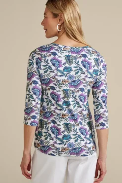 Soft Surroundings Tops|Soft Essential Supima 3/4 Sleeve Tee I