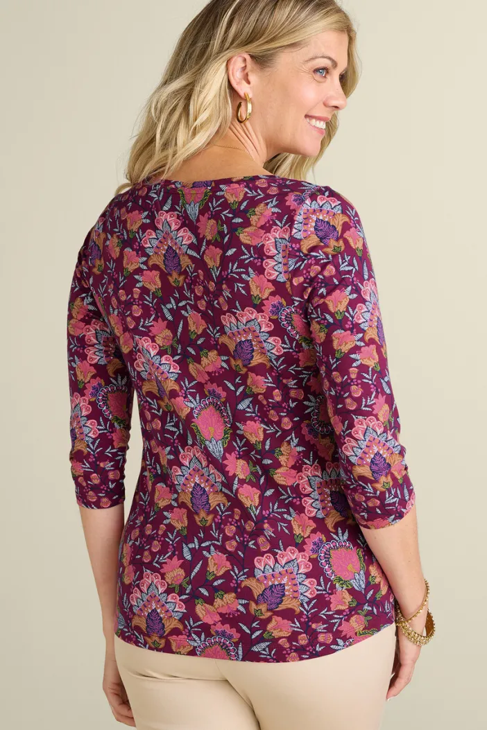 Soft Surroundings Tops|Soft Essential Supima 3/4 Sleeve Tee I