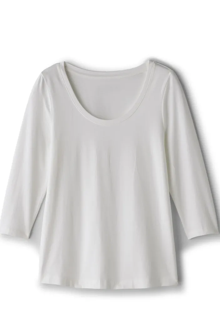 Soft Surroundings Tops|Soft Essential Supima 3/4 Sleeve Tee I