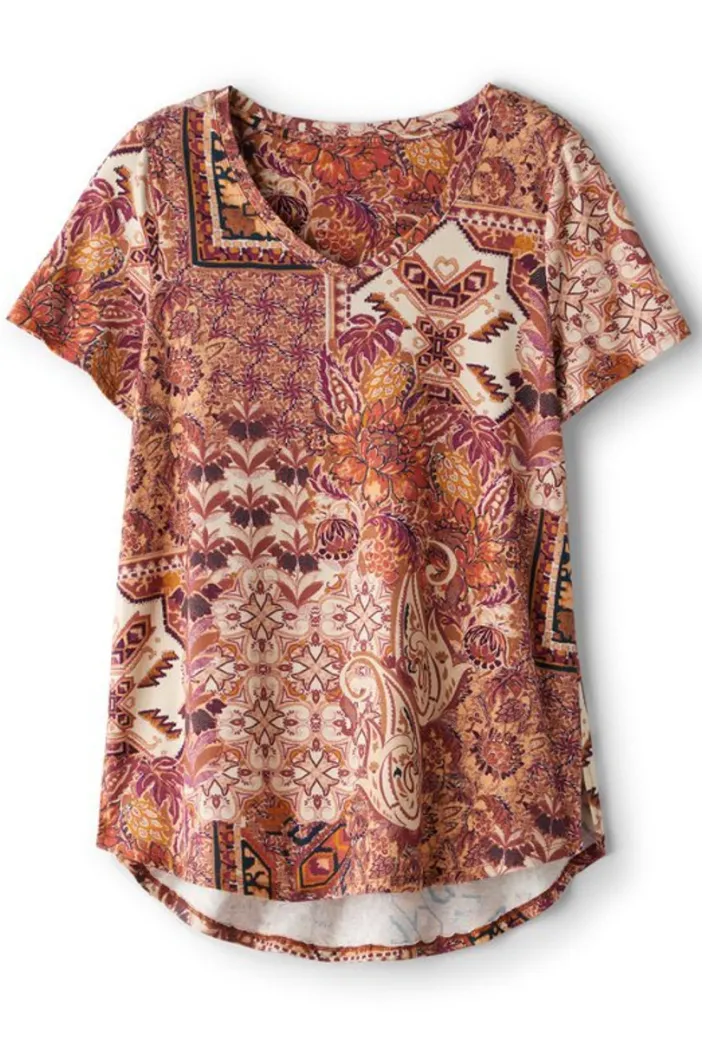 Soft Surroundings Tops|Tunics & Leggings|Soft Essential Supima Isabel Short Sleeve Tunic