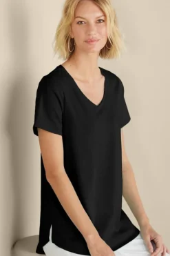 Soft Surroundings Tops|Tunics & Leggings|Soft Essential Supima Isabel Short Sleeve Tunic