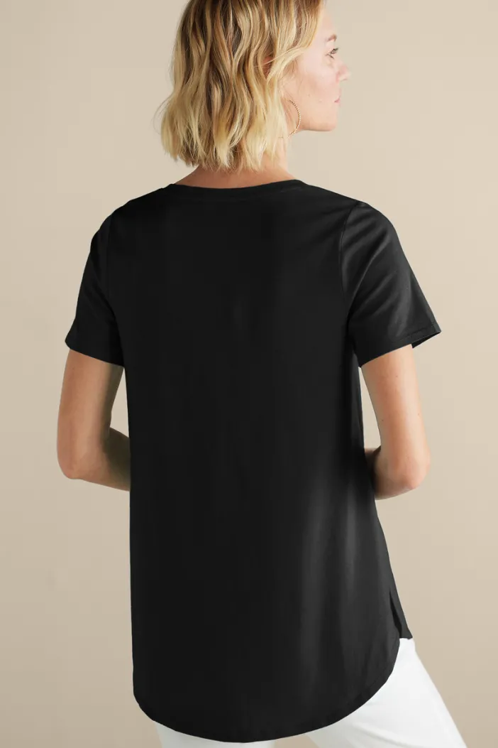 Soft Surroundings Tops|Tunics & Leggings|Soft Essential Supima Isabel Short Sleeve Tunic