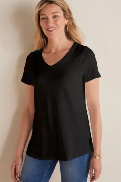 Soft Surroundings Tops|Tunics & Leggings|Soft Essential Supima Isabel Short Sleeve Tunic