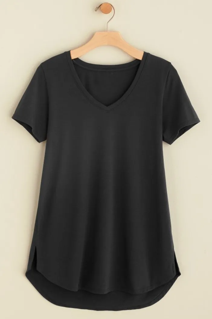 Soft Surroundings Tops|Tunics & Leggings|Soft Essential Supima Isabel Short Sleeve Tunic