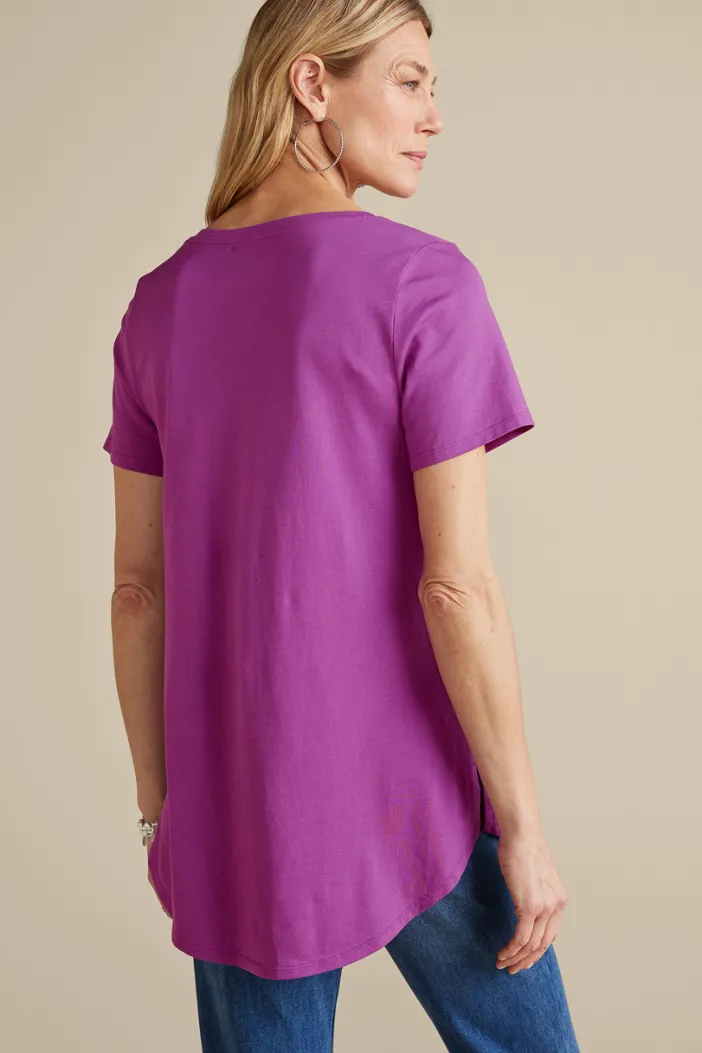 Soft Surroundings Tops|Tunics & Leggings|Soft Essential Supima Isabel Short Sleeve Tunic