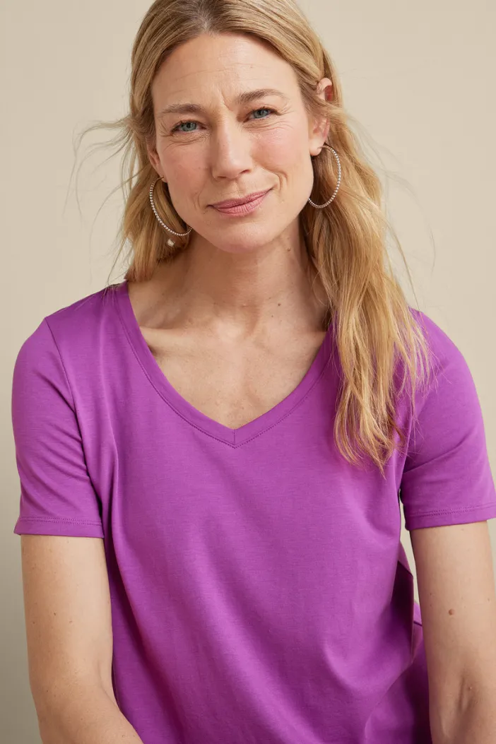Soft Surroundings Tops|Tunics & Leggings|Soft Essential Supima Isabel Short Sleeve Tunic