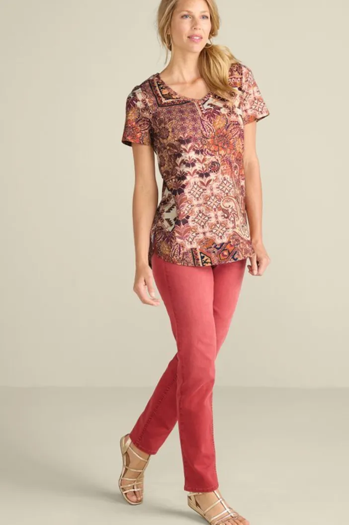 Soft Surroundings Tops|Tunics & Leggings|Soft Essential Supima Isabel Short Sleeve Tunic