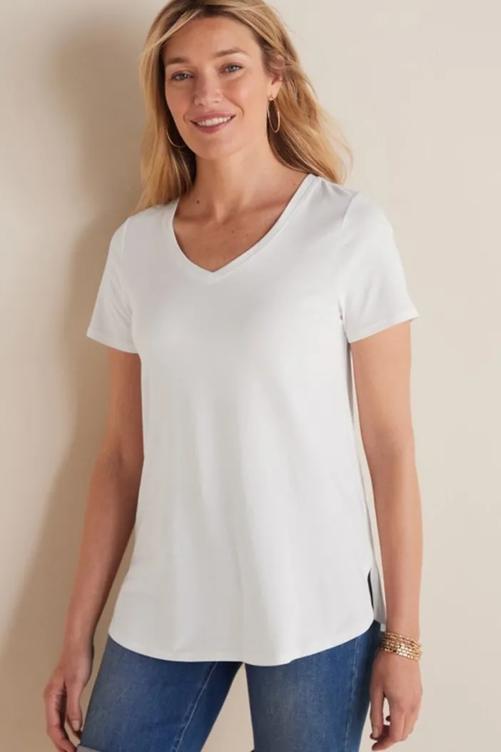 Soft Surroundings Tops|Tunics & Leggings|Soft Essential Supima Isabel Short Sleeve Tunic