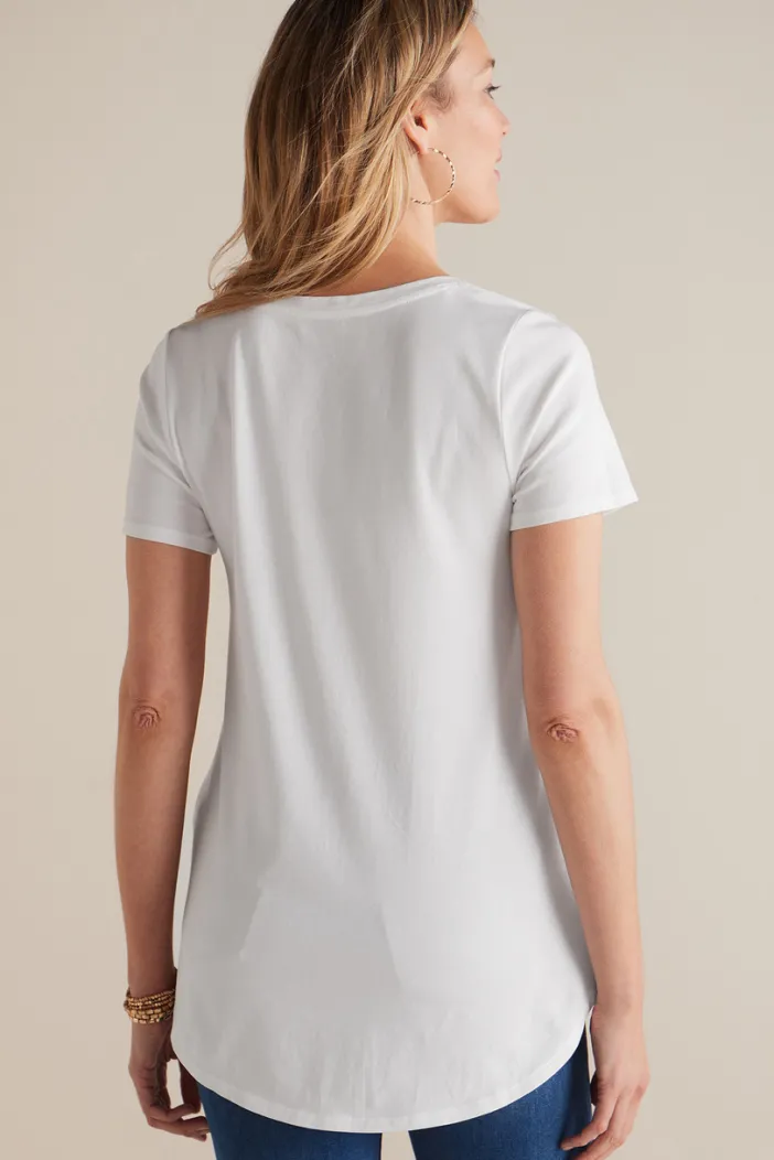 Soft Surroundings Tops|Tunics & Leggings|Soft Essential Supima Isabel Short Sleeve Tunic