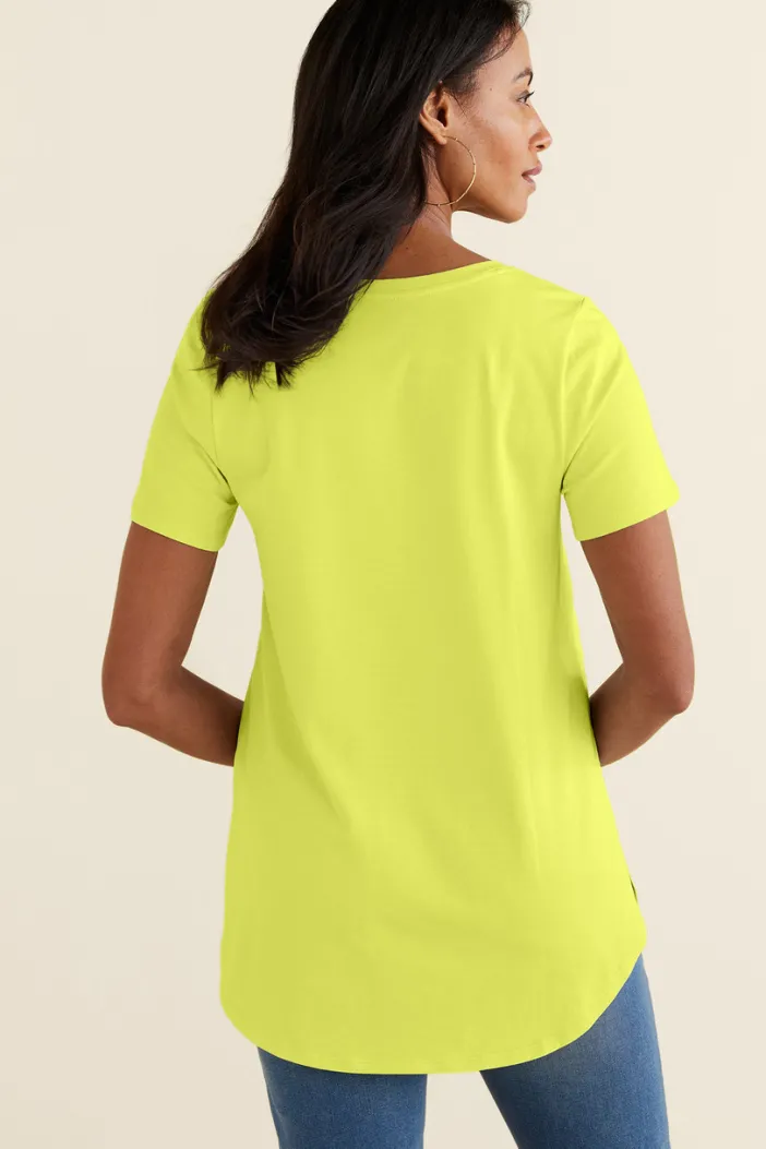 Soft Surroundings Tops|Tunics & Leggings|Soft Essential Supima Isabel Short Sleeve Tunic