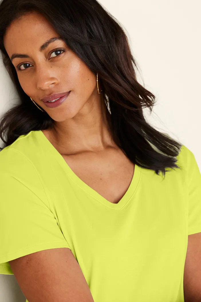 Soft Surroundings Tops|Tunics & Leggings|Soft Essential Supima Isabel Short Sleeve Tunic