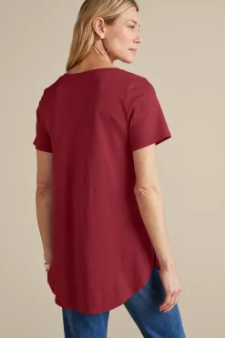 Soft Surroundings Tops|Tunics & Leggings|Soft Essential Supima Isabel Short Sleeve Tunic