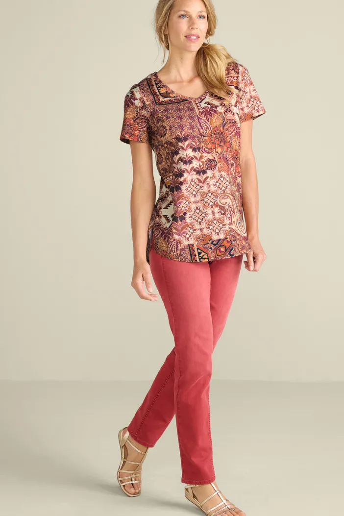 Soft Surroundings Tops|Tunics & Leggings|Soft Essential Supima Isabel Short Sleeve Tunic