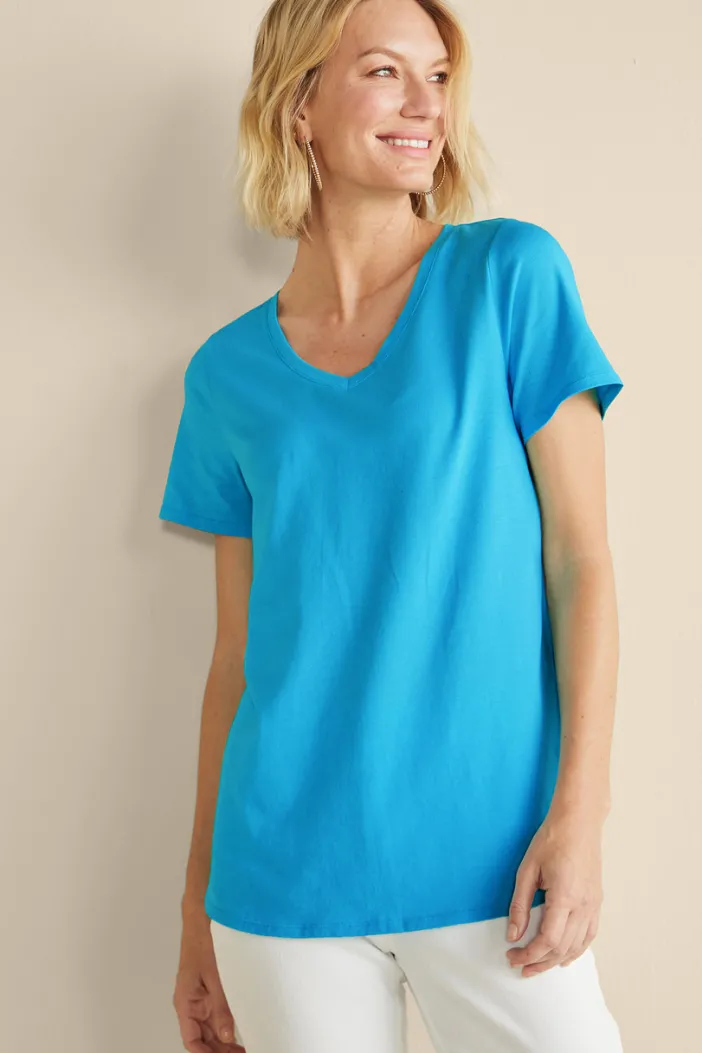 Soft Surroundings Tops|Tunics & Leggings|Soft Essential Supima Isabel Short Sleeve Tunic