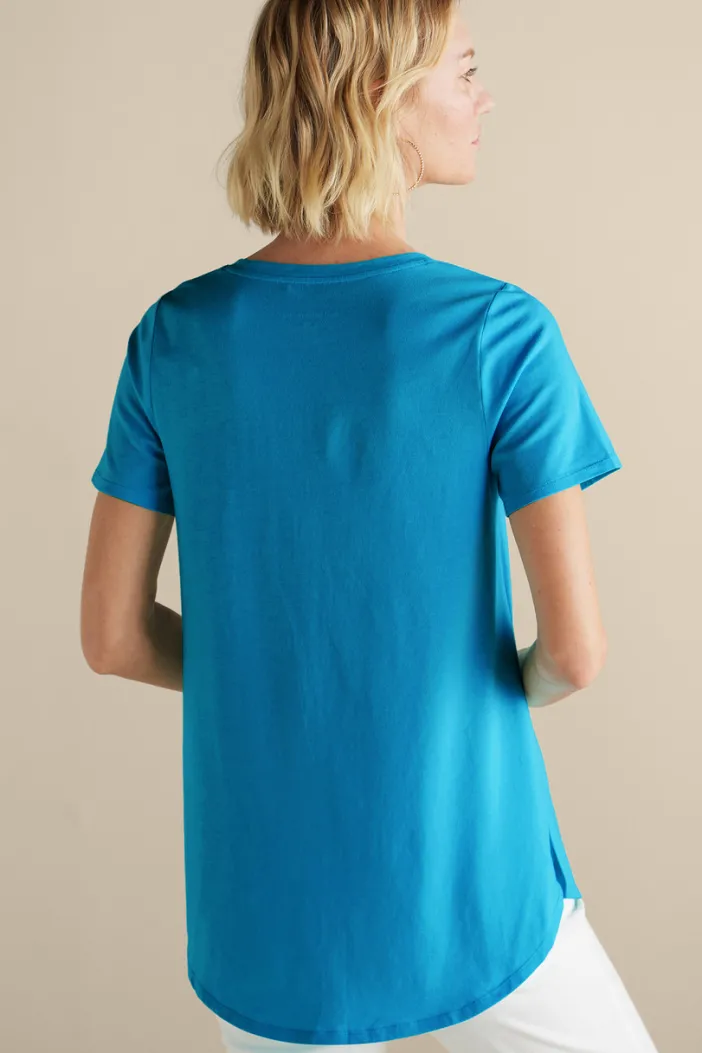 Soft Surroundings Tops|Tunics & Leggings|Soft Essential Supima Isabel Short Sleeve Tunic
