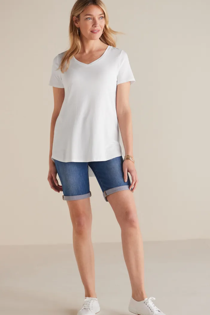 Soft Surroundings Tops|Tunics & Leggings|Soft Essential Supima Isabel Short Sleeve Tunic