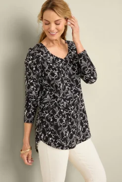 Soft Surroundings Tops|Soft Essential Supima Isabel Long Sleeve Tunic