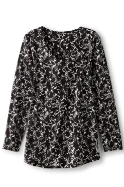 Soft Surroundings Tops|Soft Essential Supima Isabel Long Sleeve Tunic