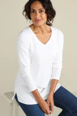 Soft Surroundings Tops|Soft Essential Supima Isabel Long Sleeve Tunic