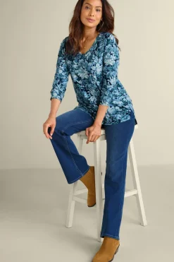 Soft Surroundings Tops|Soft Essential Supima Isabel Long Sleeve Tunic