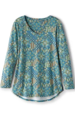 Soft Surroundings Tops|Soft Essential Supima Isabel Long Sleeve Tunic