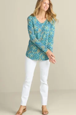 Soft Surroundings Tops|Soft Essential Supima Isabel Long Sleeve Tunic