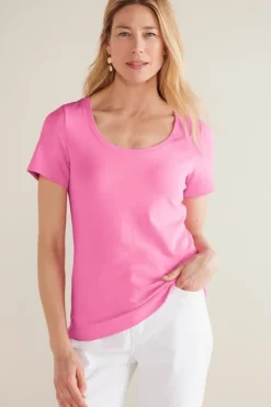 Soft Surroundings Tops|Soft Essential Supima Short Sleeve Tee