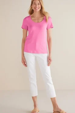 Soft Surroundings Tops|Soft Essential Supima Short Sleeve Tee