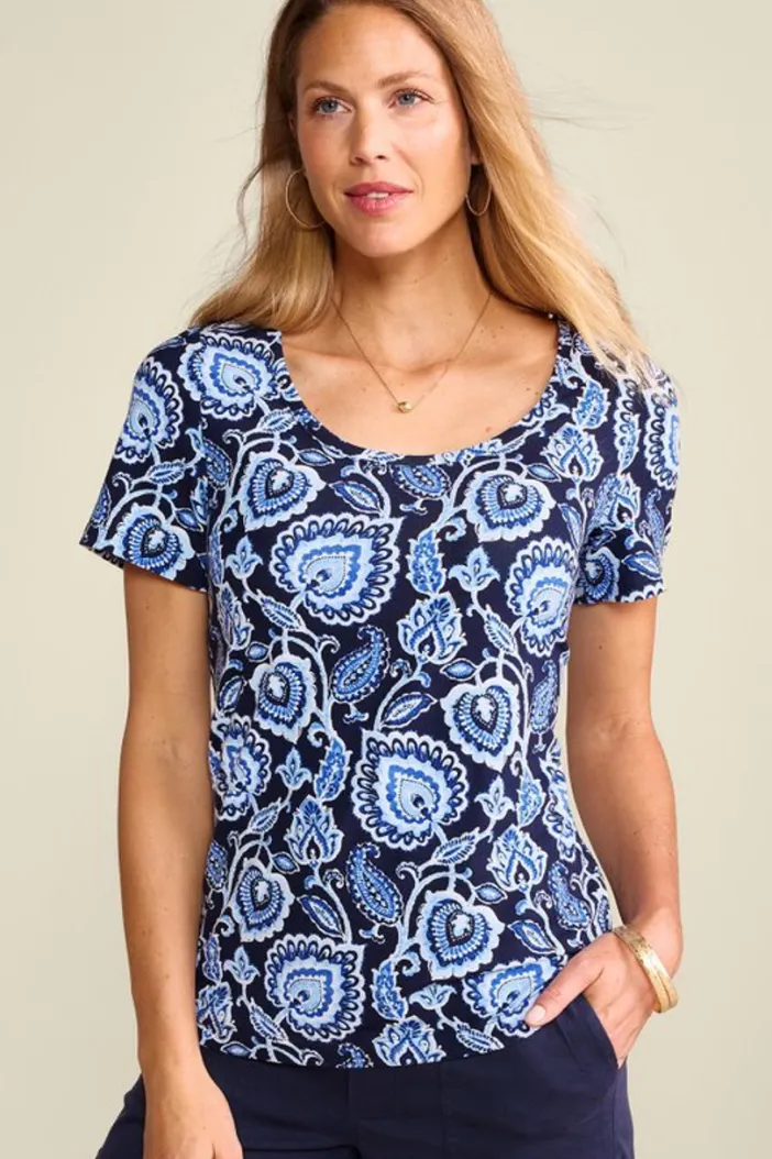 Soft Surroundings Tops|Soft Essential Supima Short Sleeve Tee