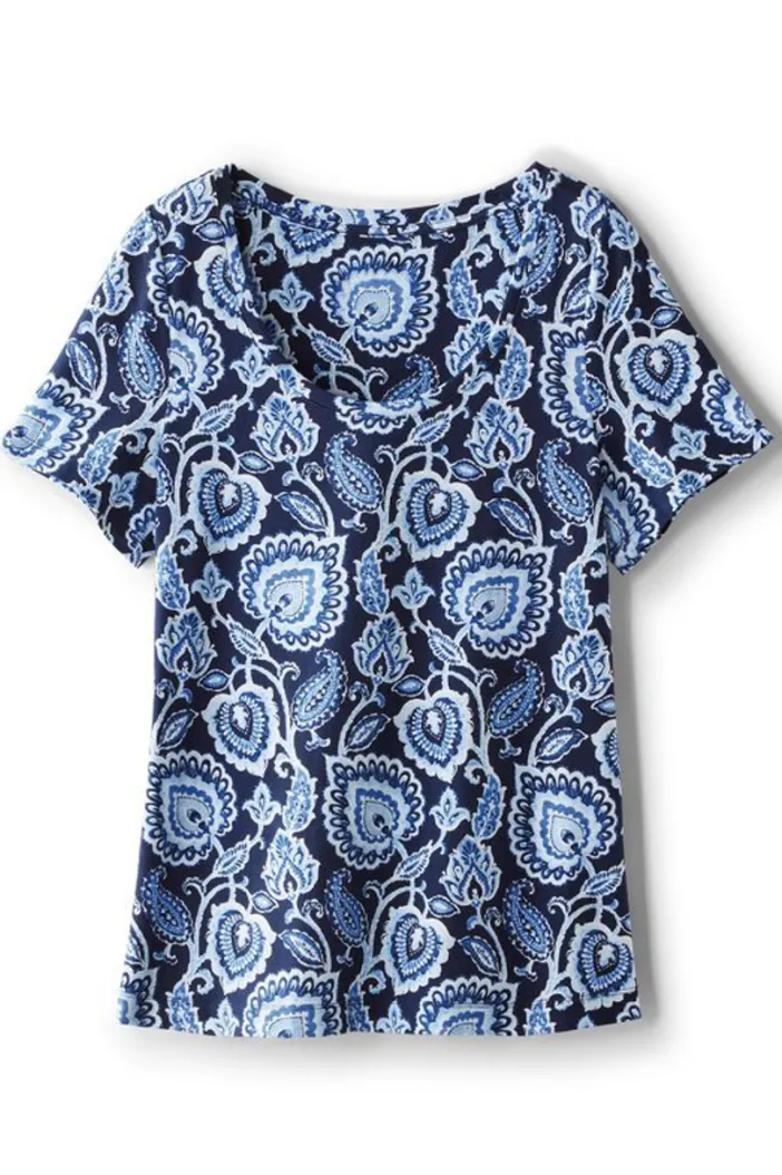 Soft Surroundings Tops|Soft Essential Supima Short Sleeve Tee